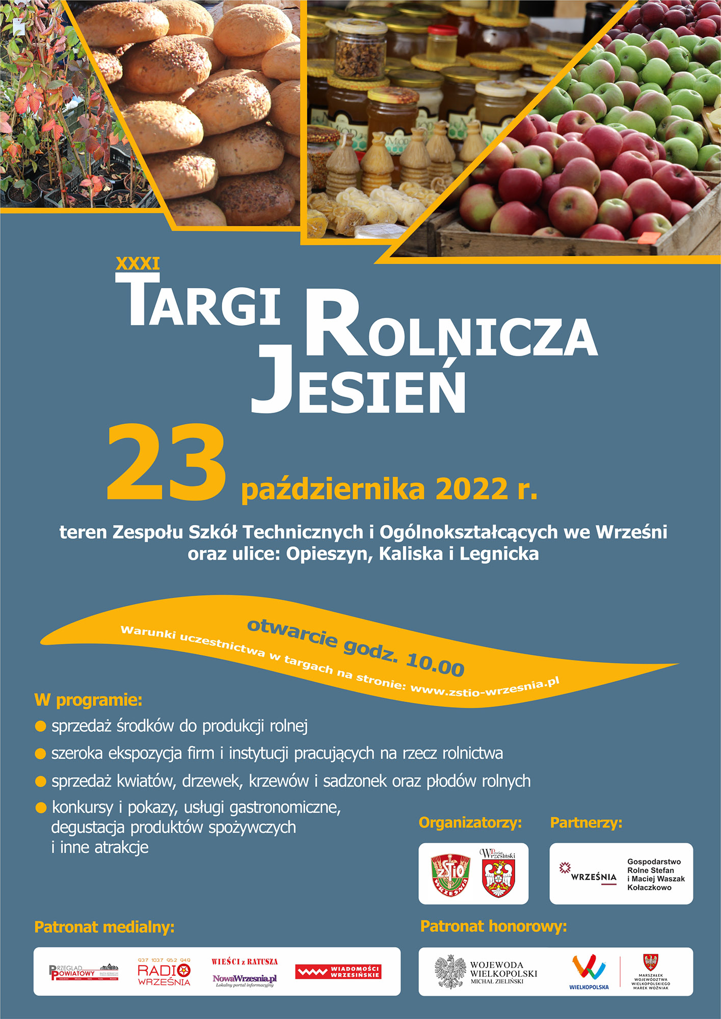 plakat Targi Rolnicza Jesień 2022